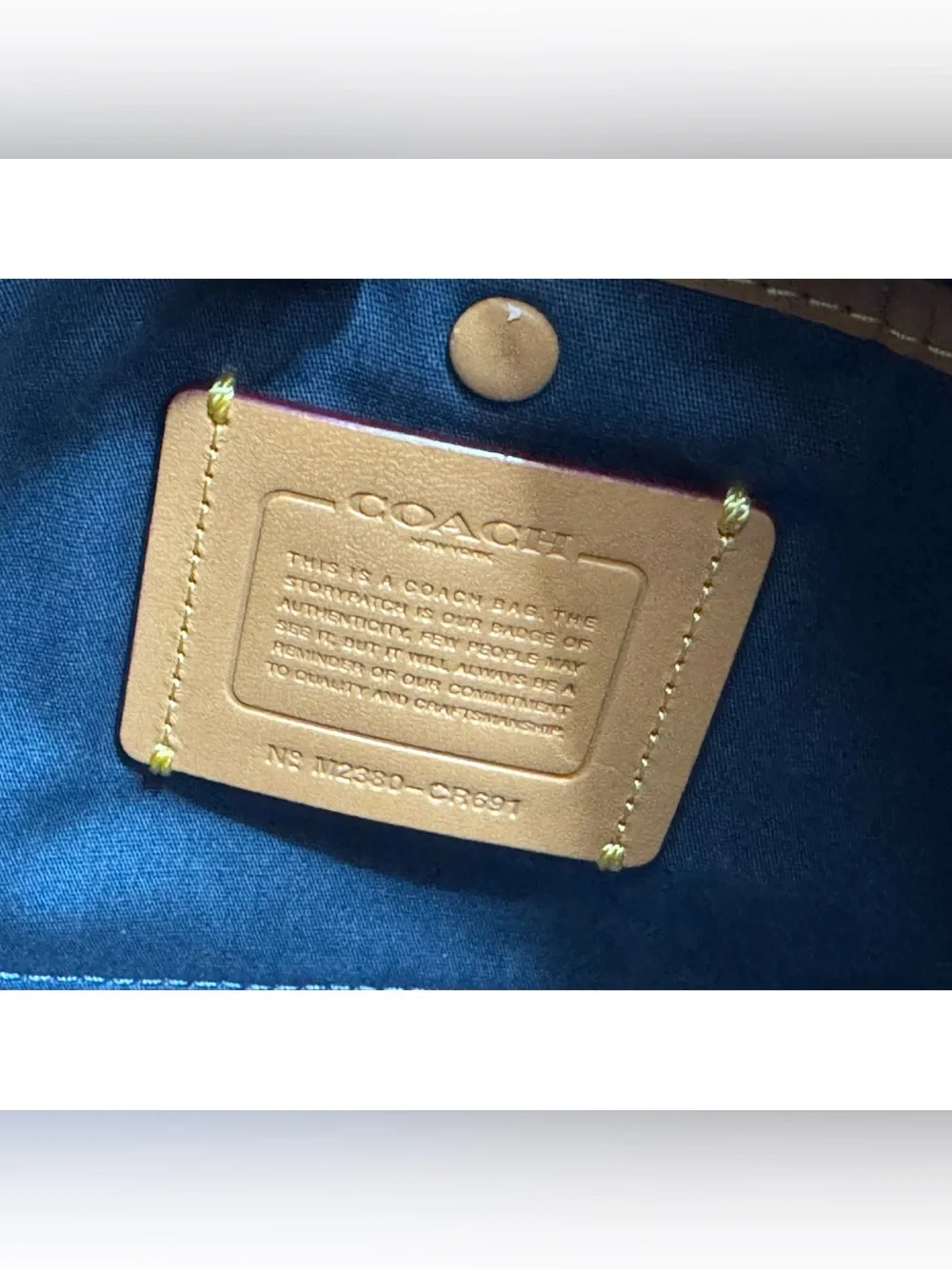 COACH‎ Rogue Bag 25 In Signature Denim, BRASS/ BLUE